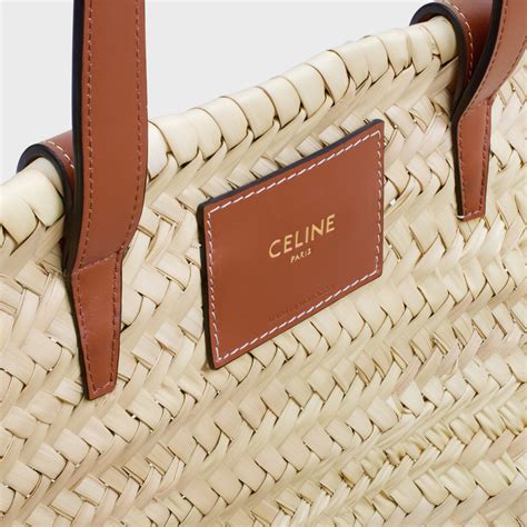 celine medium panier bag|MEDIUM CELINE CLASSIC PANIER in Palm leaves and Calfskin.